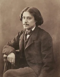 Portret van de schrijver Alphonse Daudet (1840-1897) door Nadar, Gaspard-Felix (1820-1910)