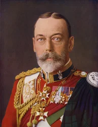 Koning George als Kolonel-in-Chief van de Black Watch