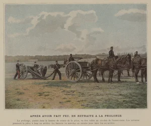 Na het vuren, terugtrekken naar de prolonge