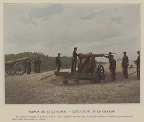 12-pond kanon, uitvoering van de lading