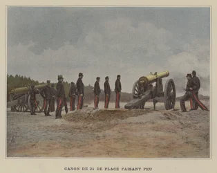 24-pond kanon in actie