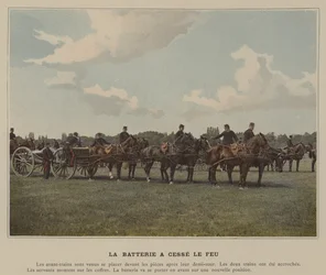 De batterij heeft het vuren gestaakt