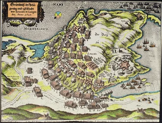 Plaats van de Slag bij het Kasteel van Kaap Leucate tijdens de oorlog over Roussillon