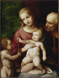 Heilige familie met de jonge Johannes de Doper