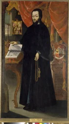Portret van prins Dimitri, monnik van het Kiev Monasterium van de Grotten (Oekraïne).