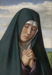 Fragment van Christus die het Kruis Draagt: Rouwende Maagd