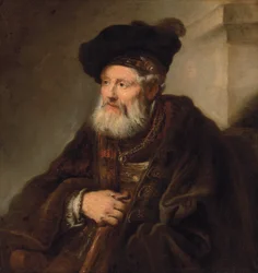 Portret van een man met baard (olieverf op doek)