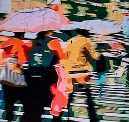 Regen in de stad