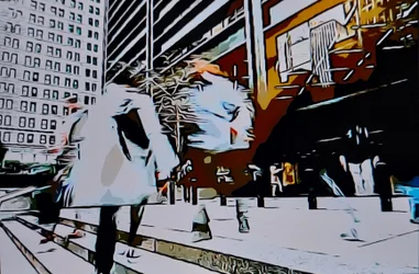 Abstracte stedelijke onscherpte
