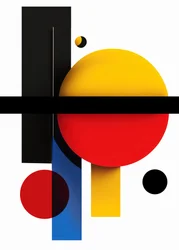 Abstracte Geometrische Vormen Esthetisch Behang, online canvas afdrukken op aanvraag