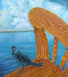 Kauw vogel