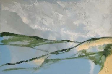 Heuvels tegen de hemel