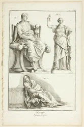 Ontwerp: Gedrapeerde figuren, uit Encyclopédie