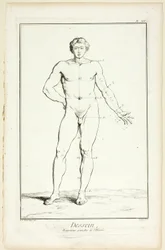 Ontwerp: Algemene Verhoudingen van de Man, uit Encyclopédie