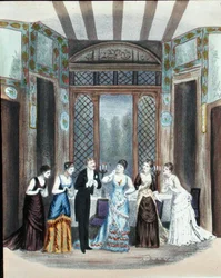 Scène uit een operette, ca. 1870-80