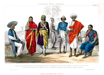 Kaukasisch Ras, Hindoes, 1800-1900