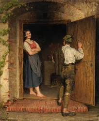 Tekening op Deur, 1887