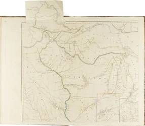Een kaart van de Verenigde Staten van Noord-Amerika