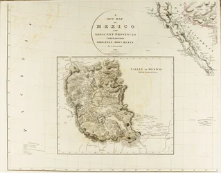Een nieuwe kaart van Mexico en aangrenzende provincies