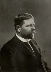 Portret van advocaat Fernand Gustave Gaston Labori (foto)