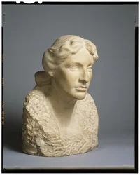 Portretbuste van Anna Hyatt Vaughan, ca. 1905