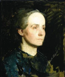 Portret van een vrouw (Miss Gertrude Bloede)