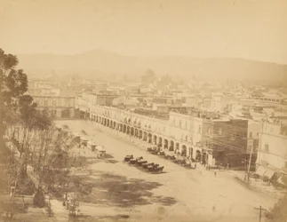 Mexicaans uitzicht. Mexico, Portaal van Mercaderes.