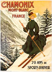 Chamonix Mont Blanc 70 jaar wintersport