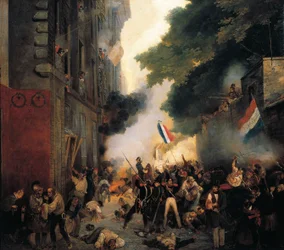 Episode van de Revolutie van 1830, Julidag: Aanval op de kazerne aan de Babylonstraat op 29 juli