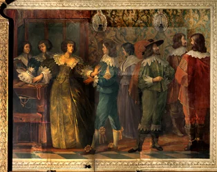 Scène uit het leven van Charles de Valois (1573-1650), hertog van Angoulême - Feestscène ter gelegenheid van het huwelijk van Charles de Valois met zijn tweede vrouw in 1644