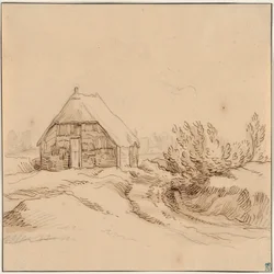 Landschap met boerderij