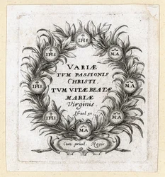 De wonderen van de passie. Fronticpiece voor Callot