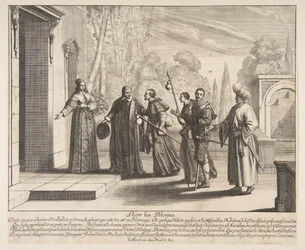 Logerende pelgrims, mogelijk 1635