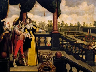 Reukzin, ca. 1635, door Abraham Bosse (1604-1676), naar schilderij uit serie van 5 door onbekende kunstenaar, Frankrijk