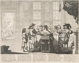 Het banket van de rijke man, midden tot laat 17e eeuw