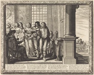 De vader van de verloren zoon beveelt de beste mantel en het slachten van het gemeste kalf