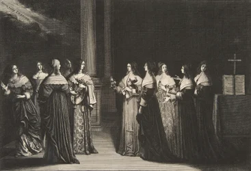 De wijze maagden weigeren olie aan de dwaze maagden, ca. 1635