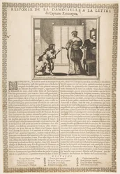 Antwoord van een jonge dame op de brief van de kapitein, ca. 1636