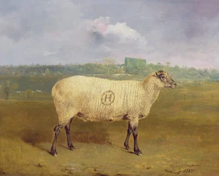 Een bekroonde ooi met monogram “H”, toebehorend aan de heer J. A. Houblon, Hallingbury Place, Essex, 1812