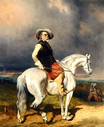 Ruiter op een Wit Paard