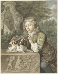 Jongen met hondje
