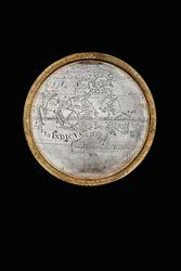 Twee Uitzonderlijke Terrestrische en Hemelse Globes, Ondersteund door Hercules en Atlas