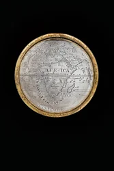 Twee uitzonderlijke aardse en hemelse globes, ondersteund door Hercules en Atlas, Augsburg, 1697-99