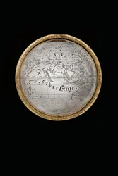 Twee uitzonderlijke aard- en hemelglobes, ondersteund door Hercules en Atlas, Augsburg