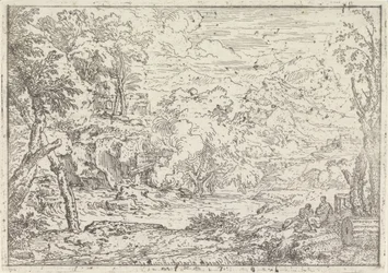 Landschap met ruïnes