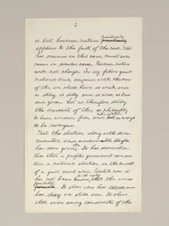 Handgeschreven manuscript van Lincolns overwinningsspeech als president, gehouden in Washington D.C., vanuit het raam van het Witte Huis op de avond van 10 november