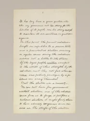Handschrift van Lincolns overwinningsspeech als President, gehouden in Washington D.C., vanuit het raam van het Witte Huis op de avond van 10 november