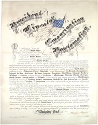 Emancipatieproclamatie van president Lincoln, 1 januari 1863