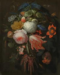 Een Hangend Boeket Bloemen
