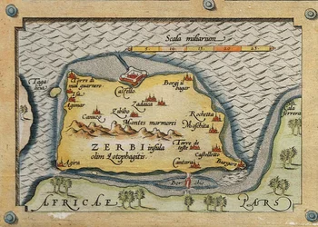 Detail van Zerbi uit Kaart van de Middellandse Zee-eilanden